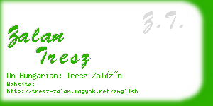 zalan tresz business card